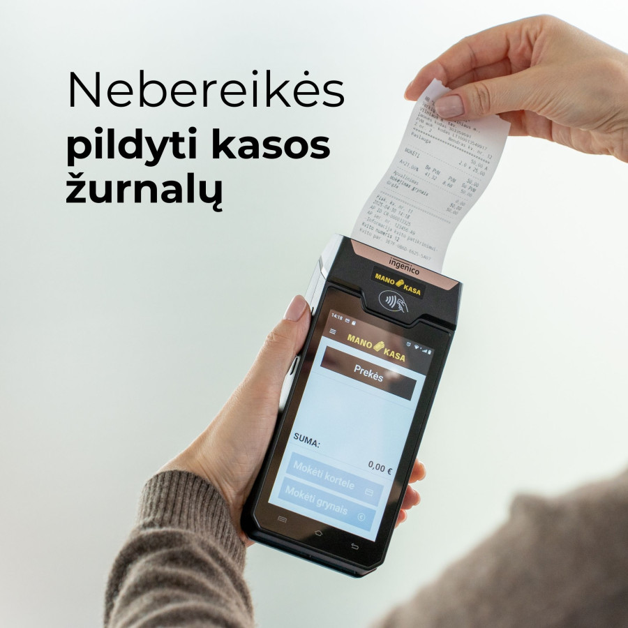 MANO KASA – Mobilus kasos aparatas su i.EKA fiskalizacija